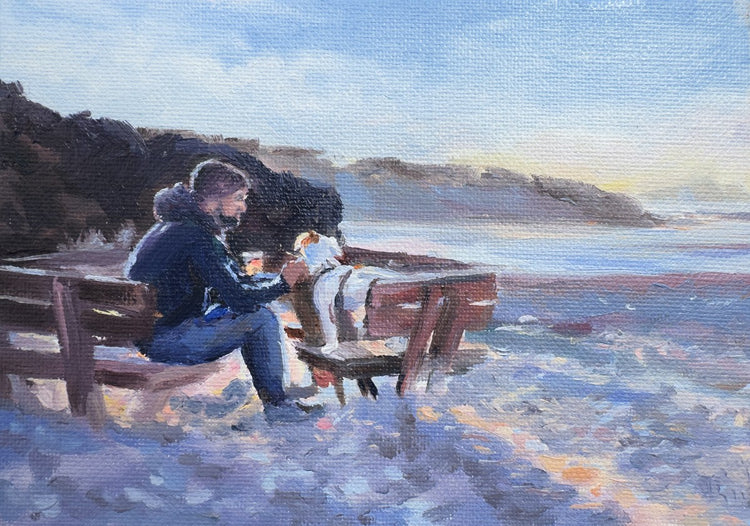 Beer with the Pup - Fine Art Print