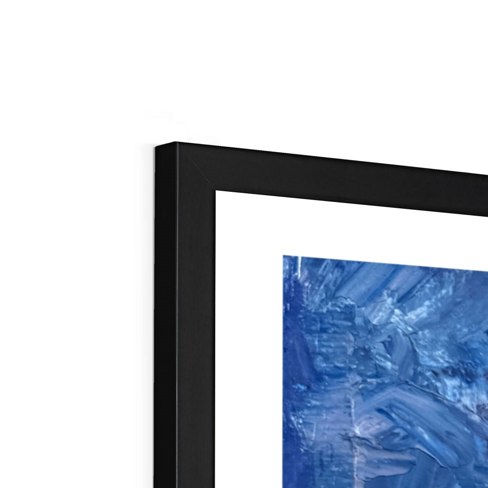 Deer print black frame