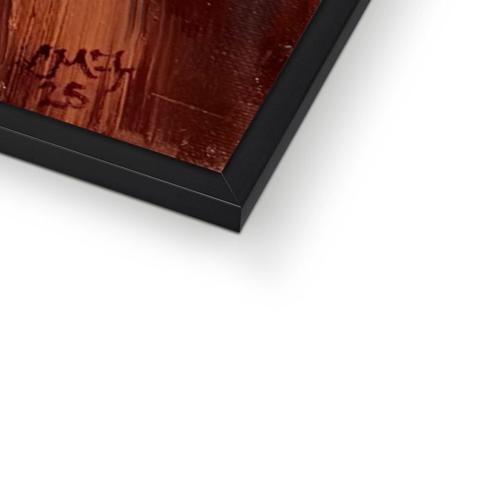 A Doorway to Freedom close up of black wooden frame