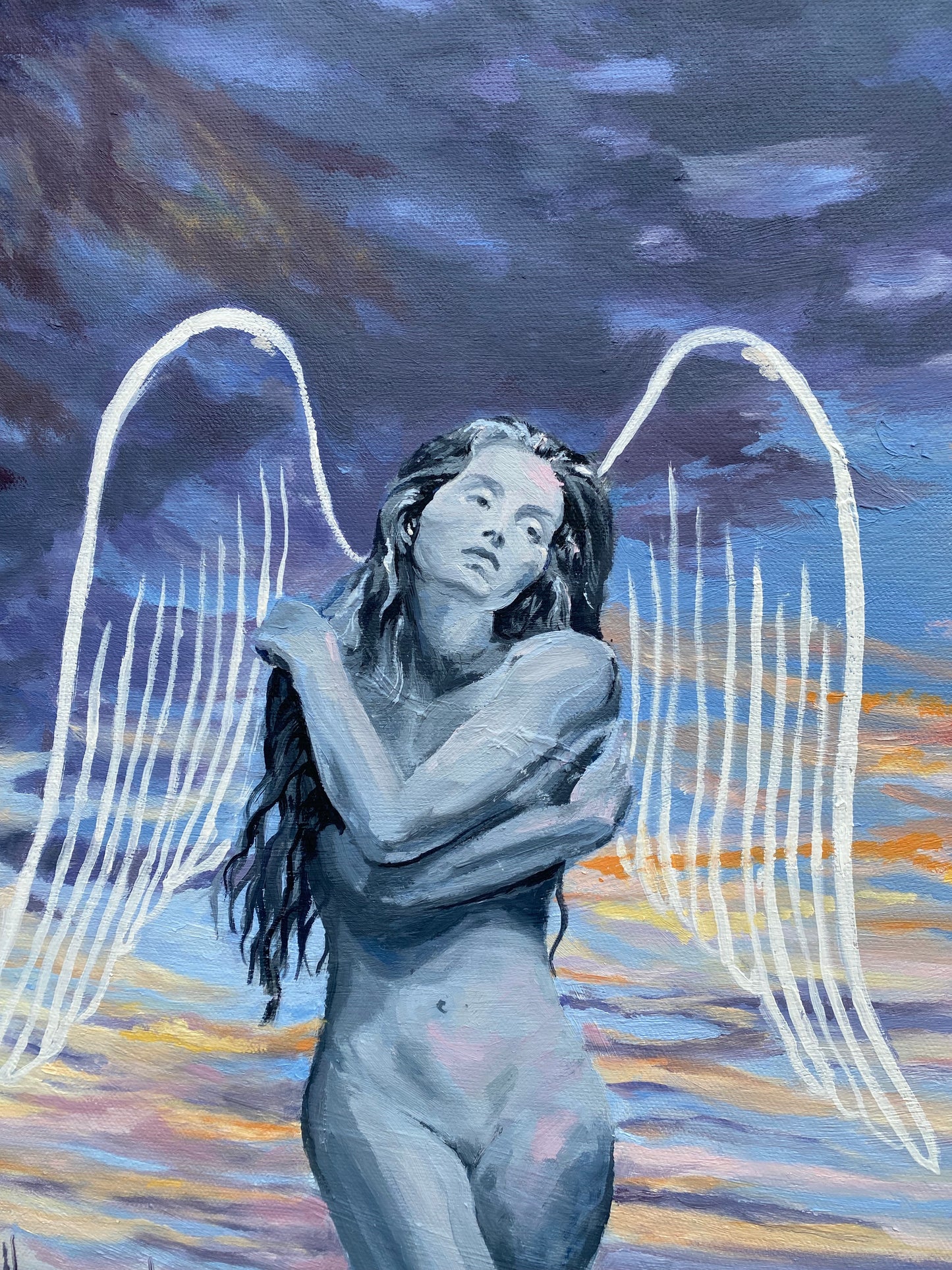 Angelic Angel - Original Oil Painting - lorrainefield