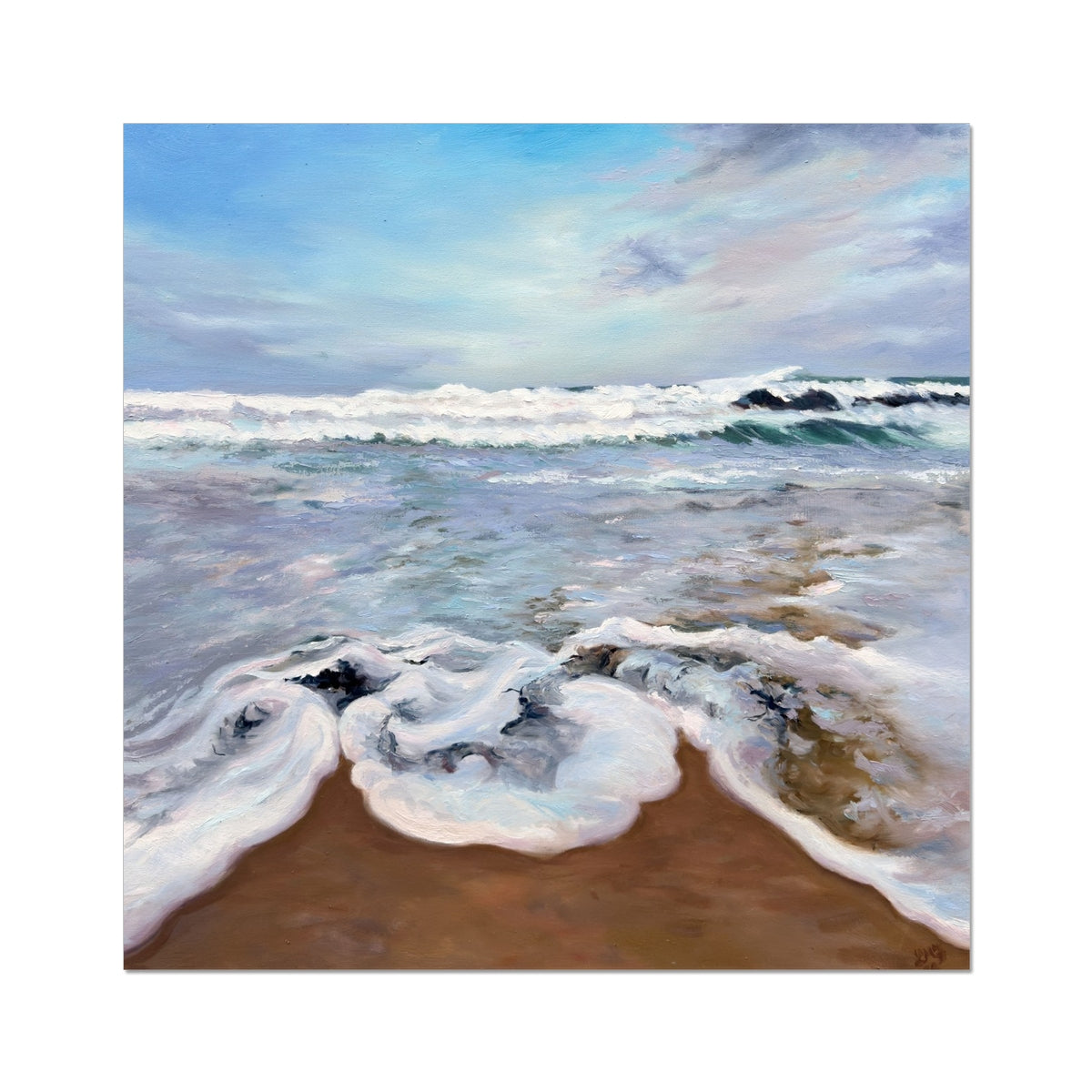 Coastal Calm - Frothy Shore fine art print