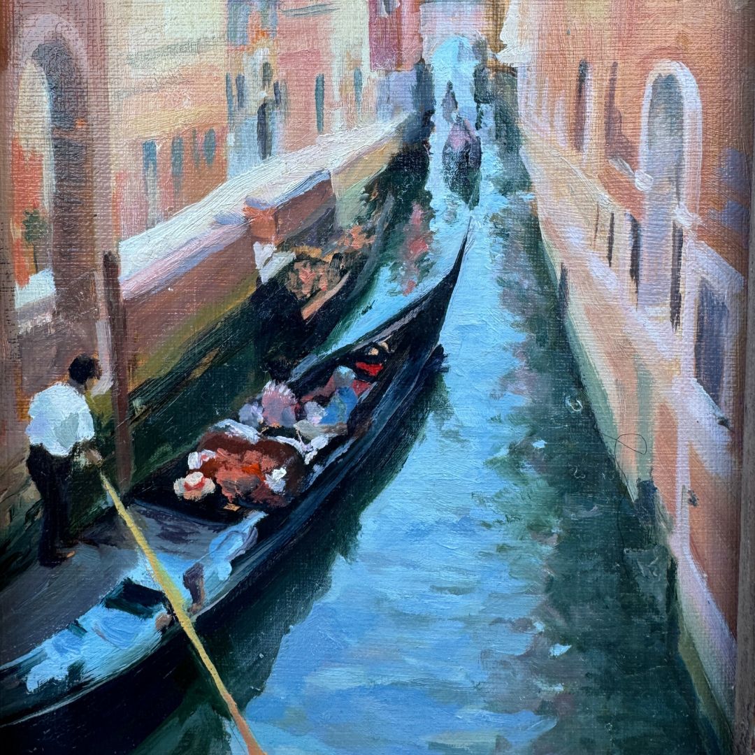 Gliding Through Time - Gondolas of Venice - lorrainefield
