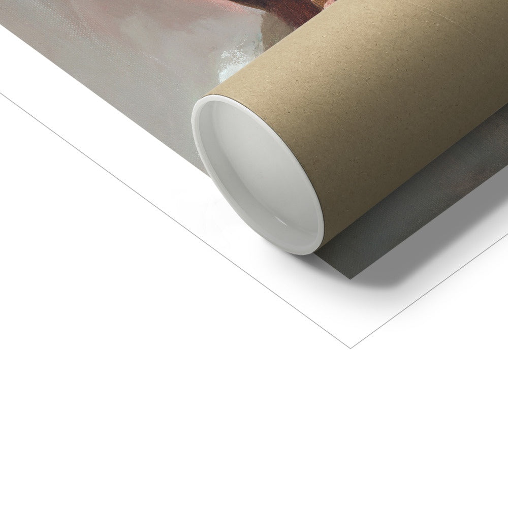 Lady in a red dress Fine Art Print - lorrainefield