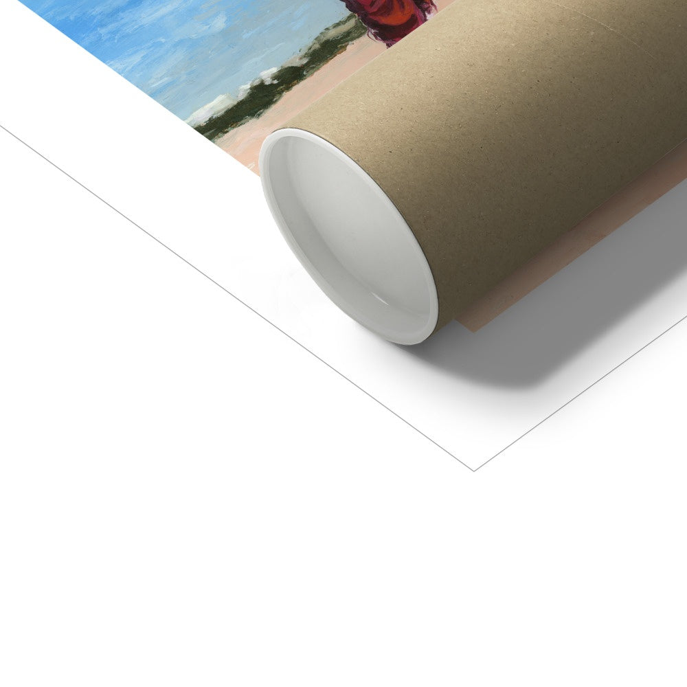 Art print packaging for unframed print option