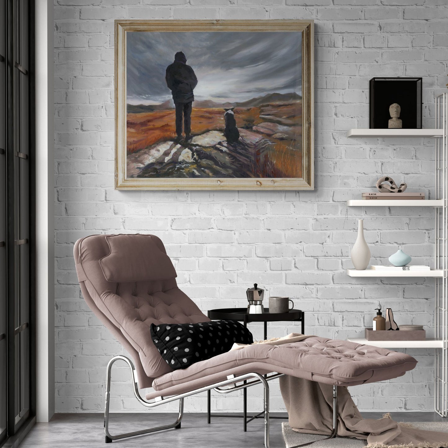 Man and his Border - Original Oil Painting - SOLD - lorrainefield