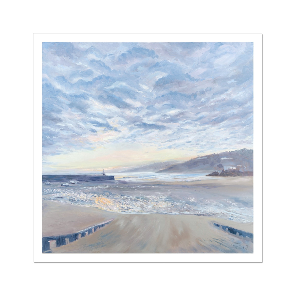Fine art print of St Ives Harbour, Cornwall, unframed for flexible styling in your own choice of frame.