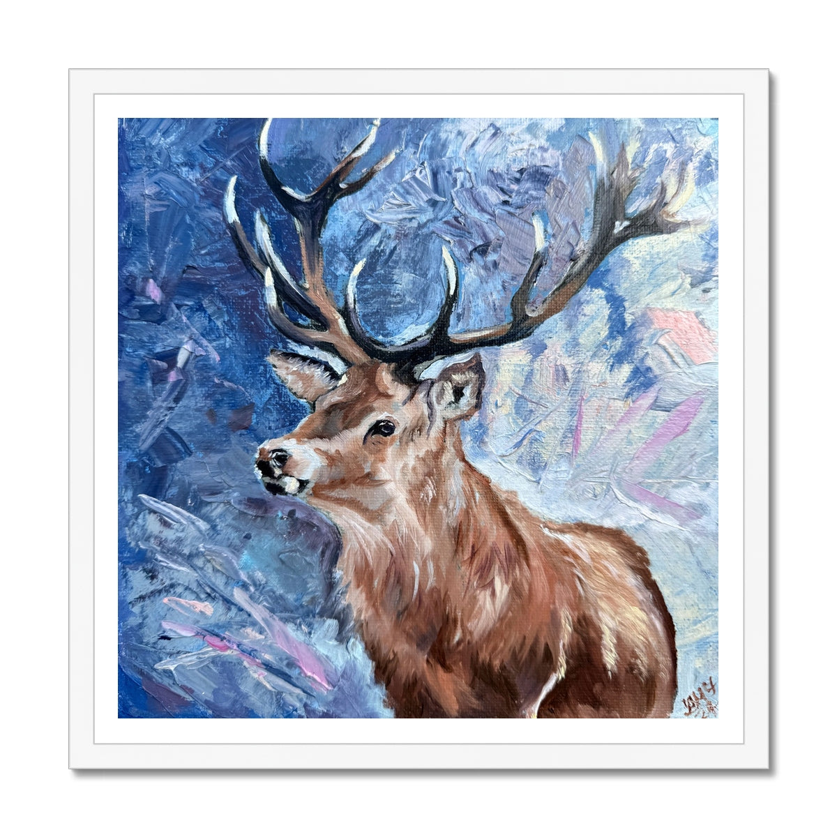Deer canvas wall art