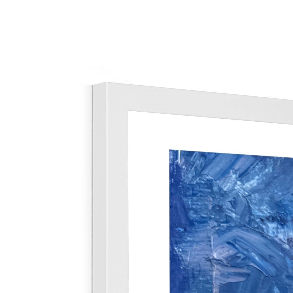 Deer print white frame