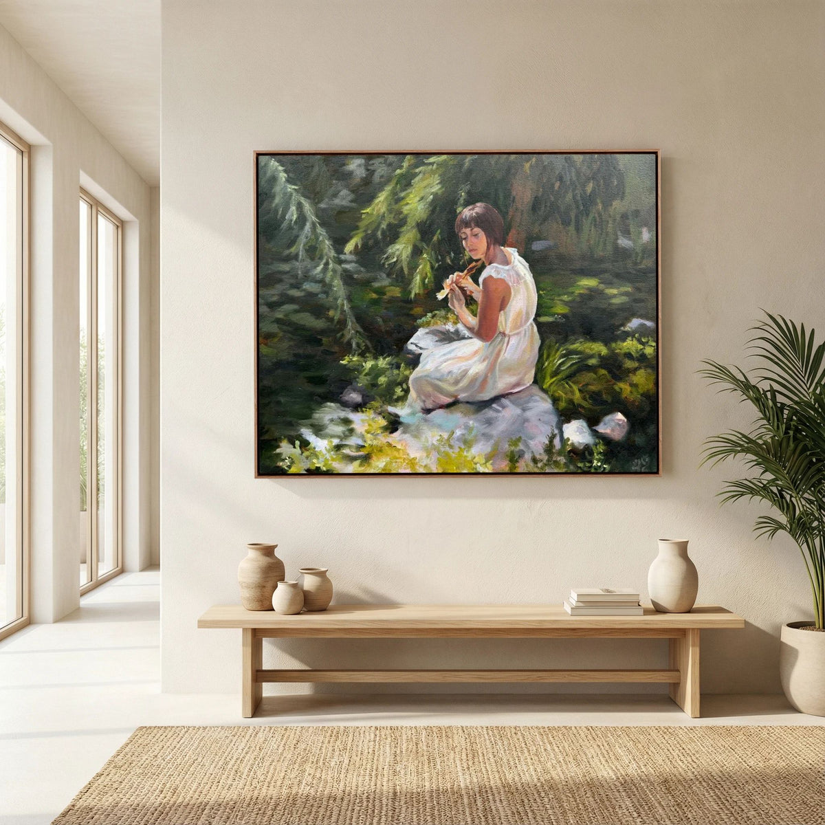 Stillness Among the Leaves | Canvas Art Print