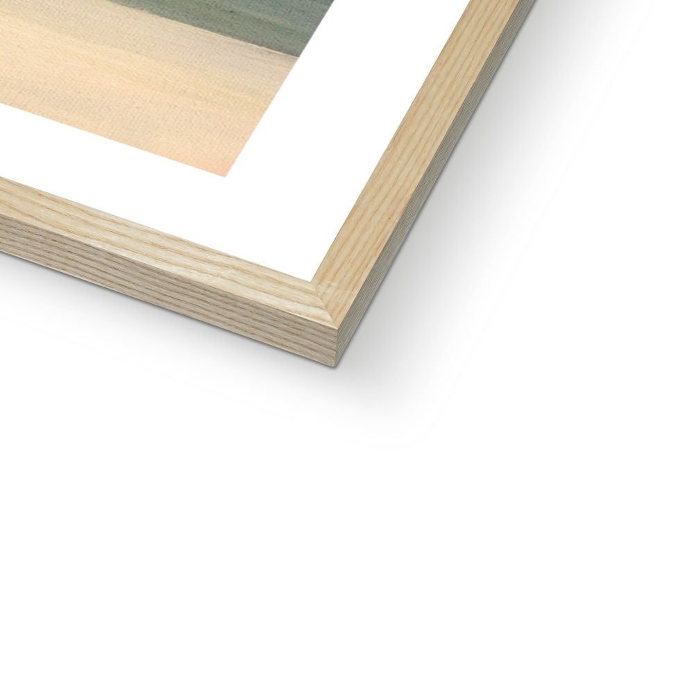 Porthminster Beach Fine Art paper print natural frame option close up