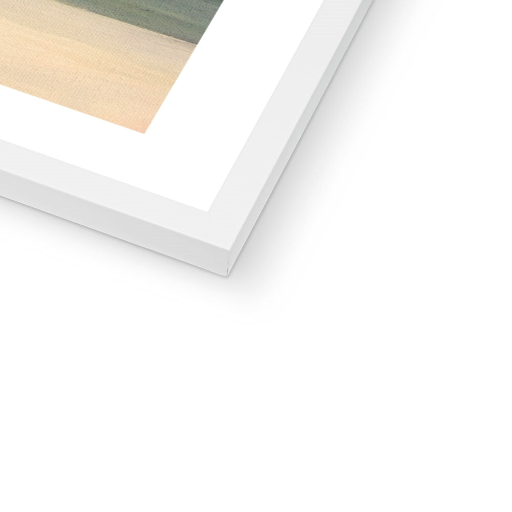 Porthminster Beach Fine Art paper print white wooden frame option close up