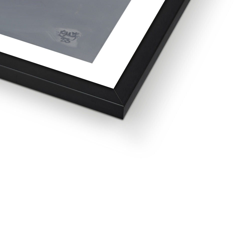 The Last Time We Spoke Fine art print black frame close up