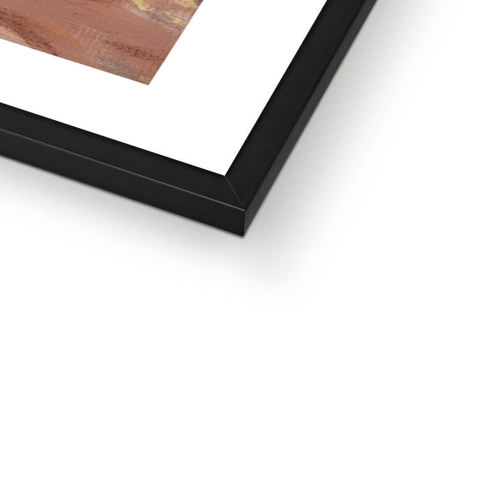 Will you Play fine art print black frame close up of the frame on white background