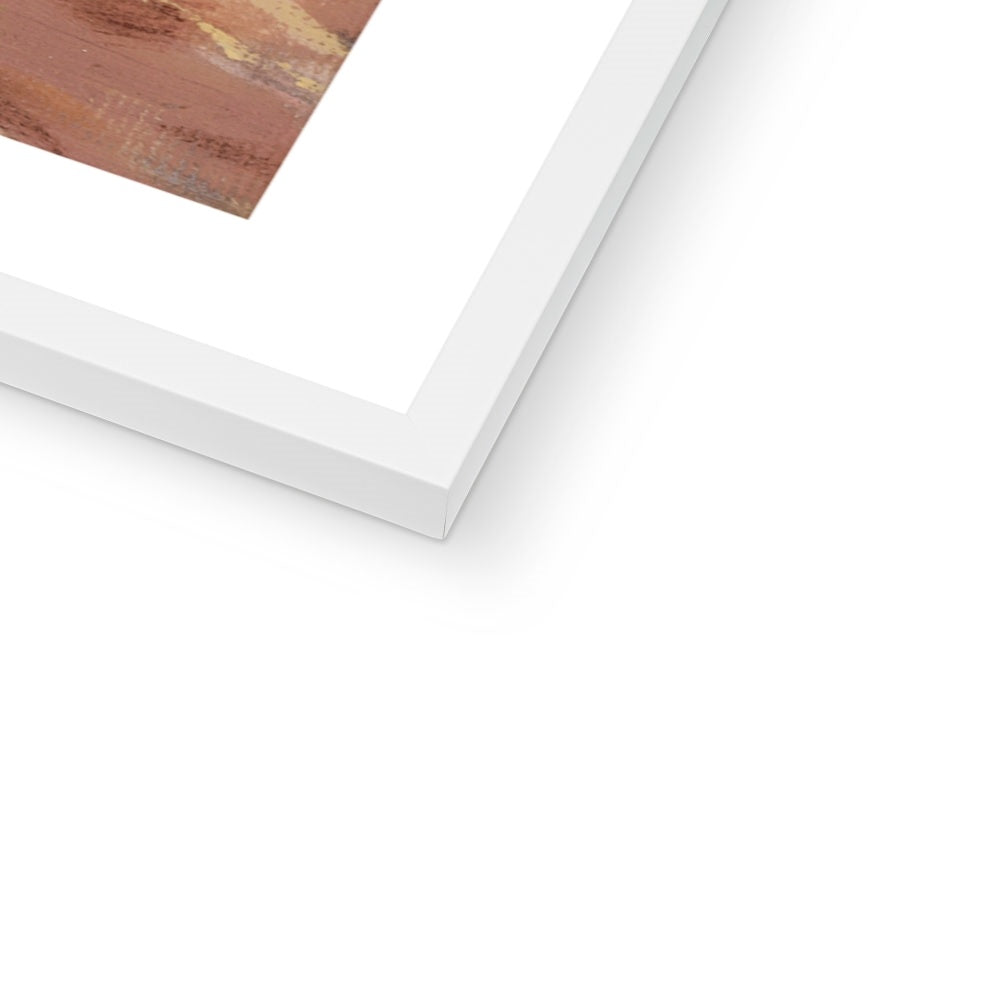 Will you Play fine art print white frame close up on white background