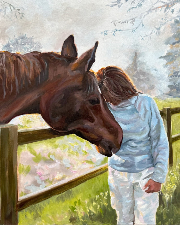 He Knows - Horse Print