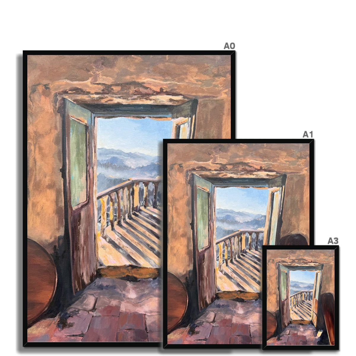 Italian scene art print created by artist Lorraine Field