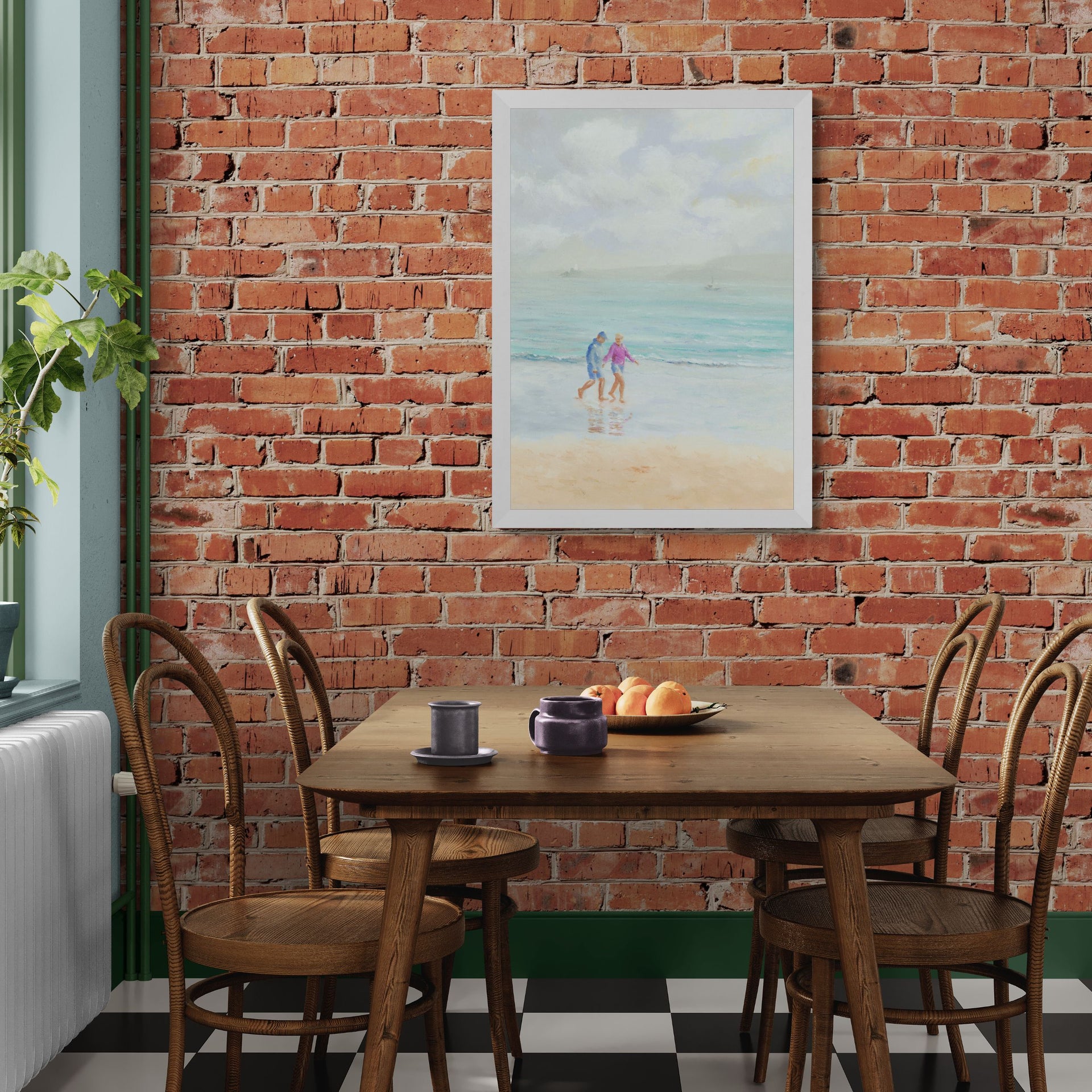 A Walk on The Wharf St Ives, Cornwall - Original Oil Painting