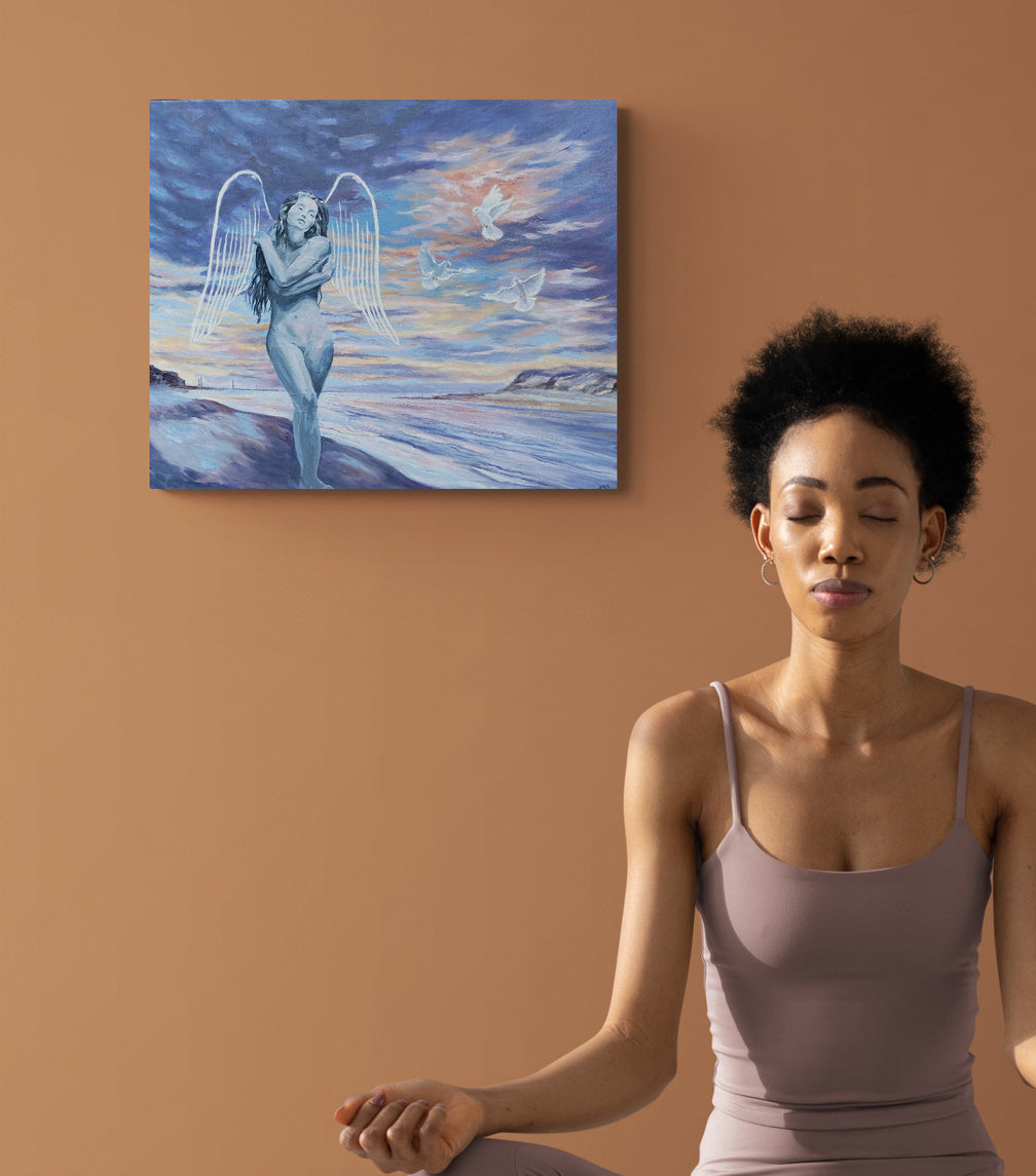 Angelic Angel - Original Oil Painting - lorrainefield