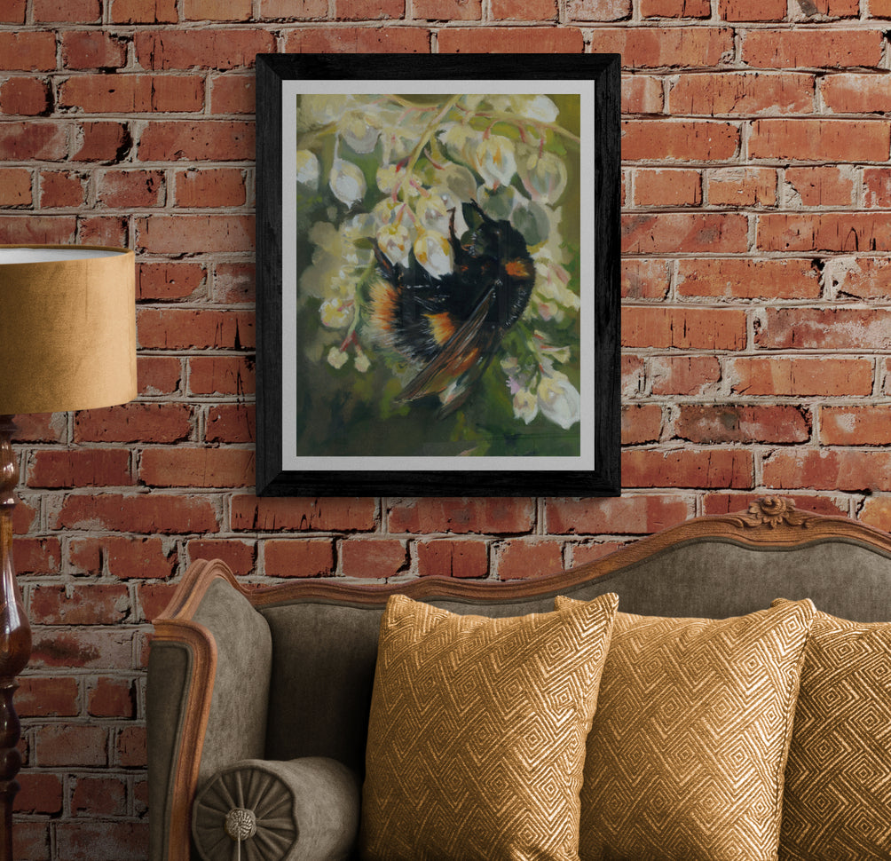 Bumble Bee in Spring - Fine Art Nature Print - lorrainefield