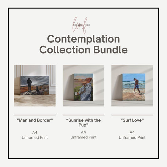 Contemplation Collection Bundle of 3 unframed art prints by Lorraine Field Art