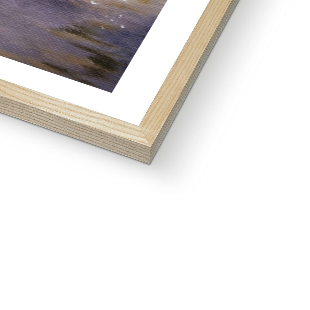 Corner close up of Red Admiral Butterfly print with natural frame option