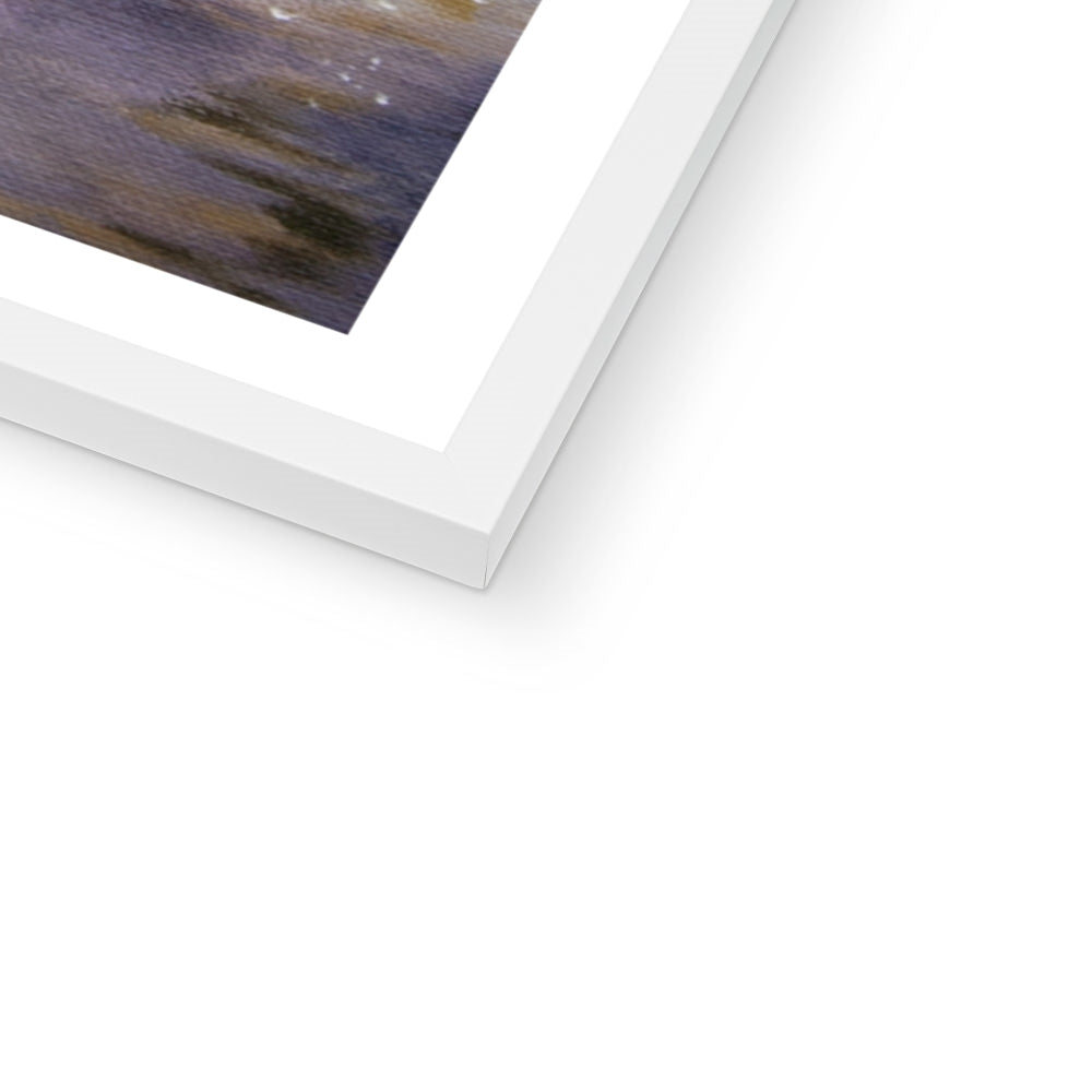 Corner close up of Red Admiral Butterfly print with black frame option