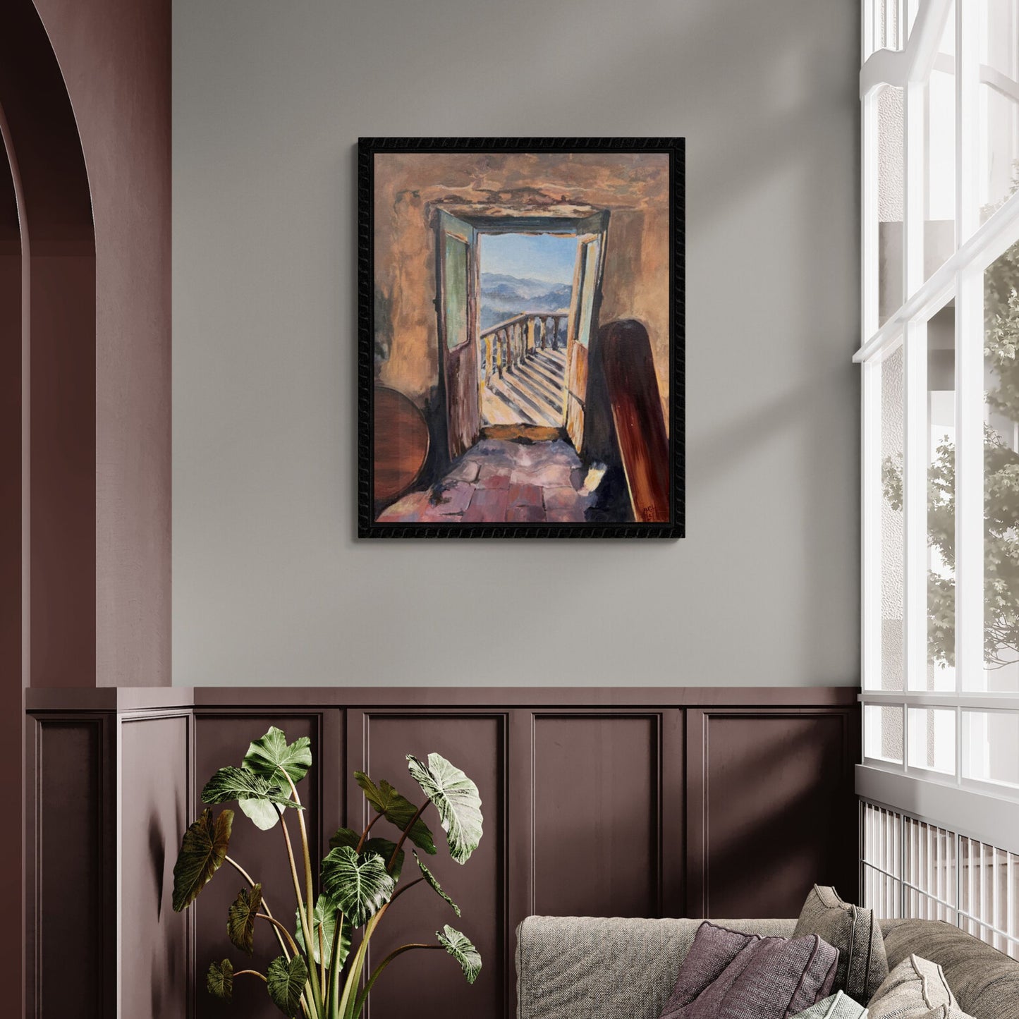 Calming Italian wall art print for a peaceful, meaningful home