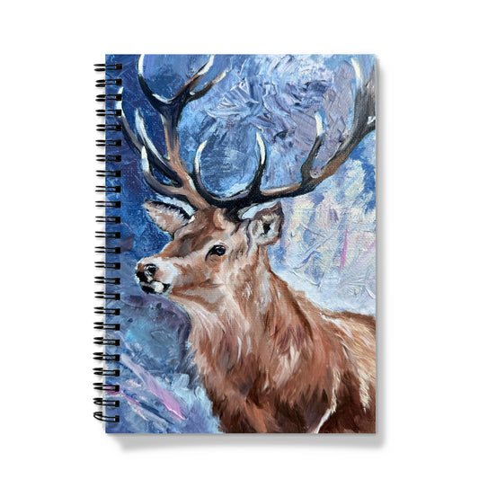 Majestic Resolve - The Stag Reimagined Notebook - lorrainefield
