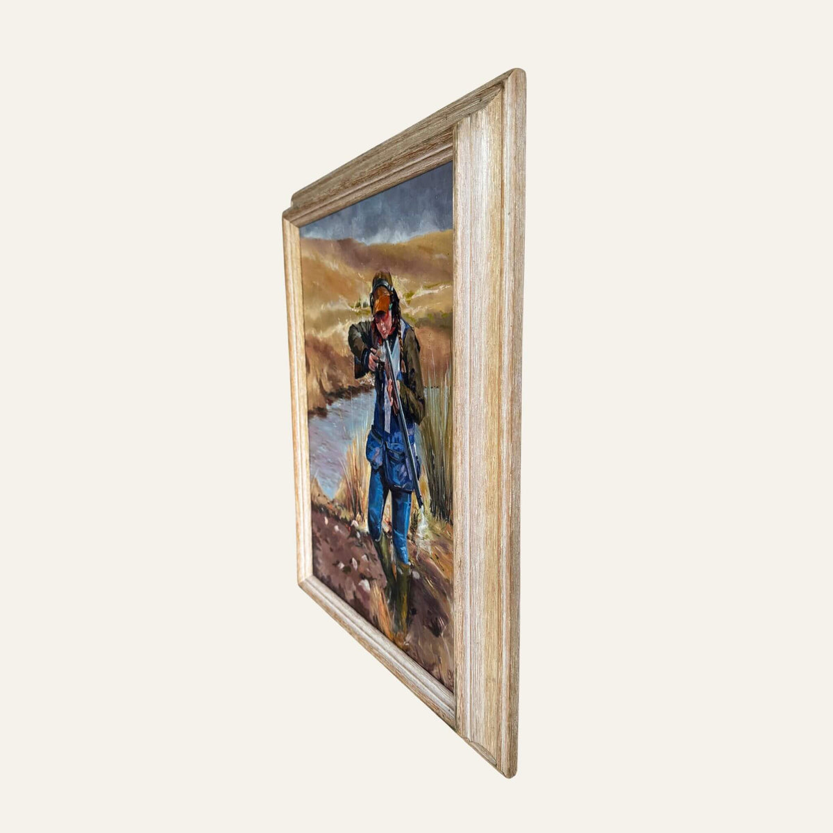 Clay Pigeon Shooting Painting | Original Art by Lorraine Field