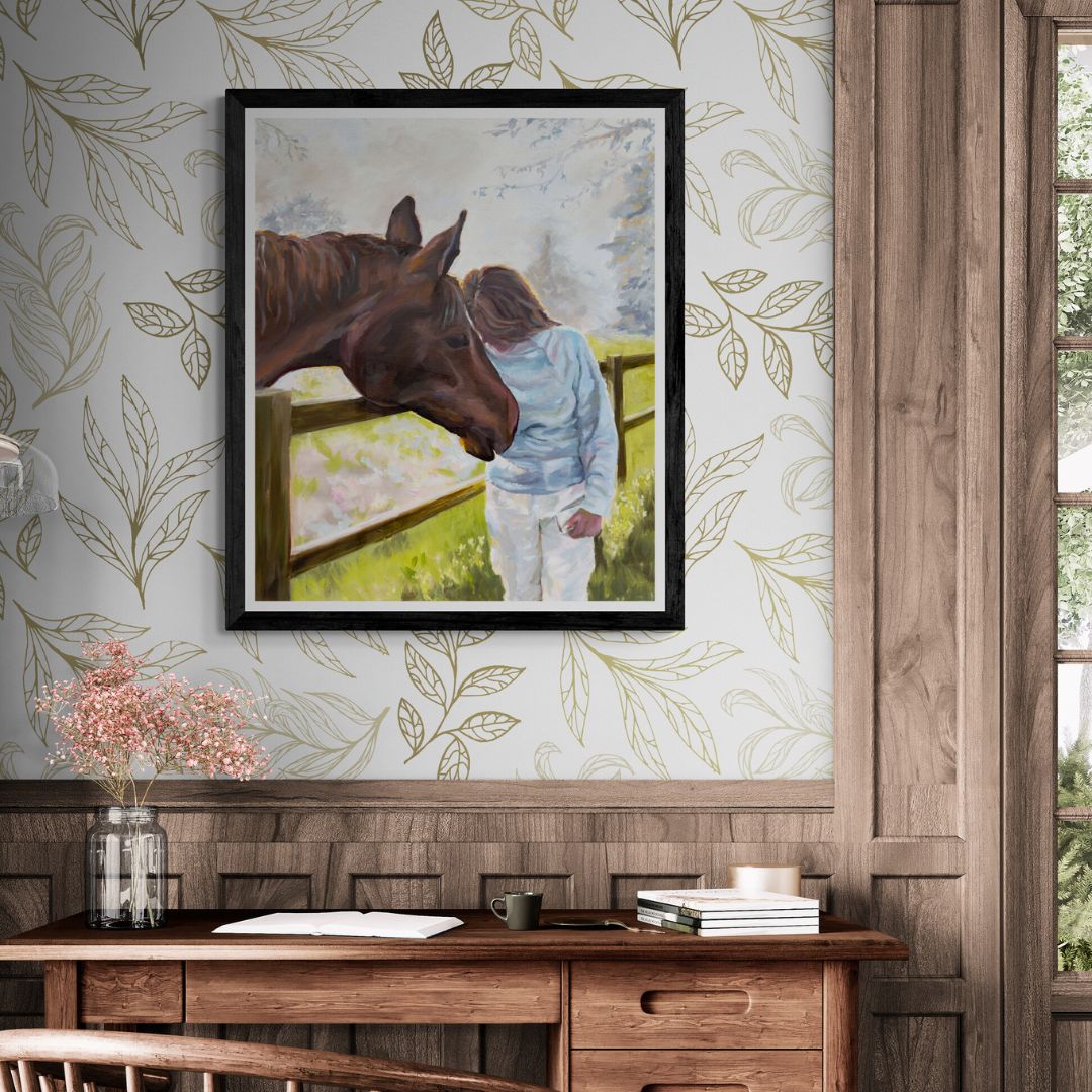 Owner of horse fine art print