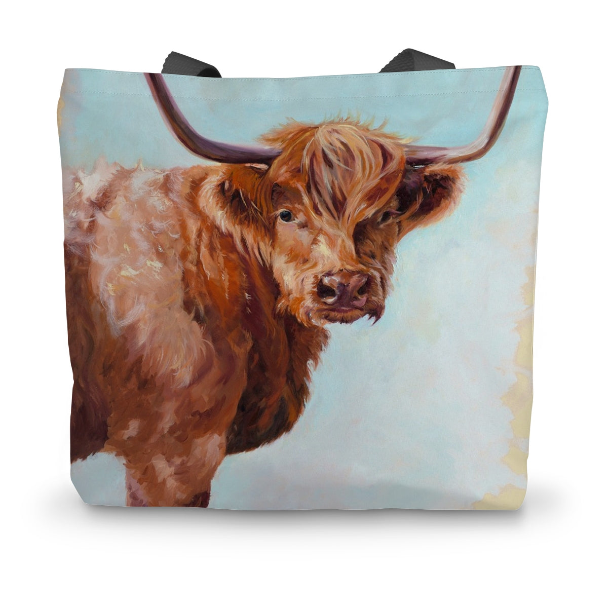 Large 14x18.5 inch tote bag with black handles for daily use