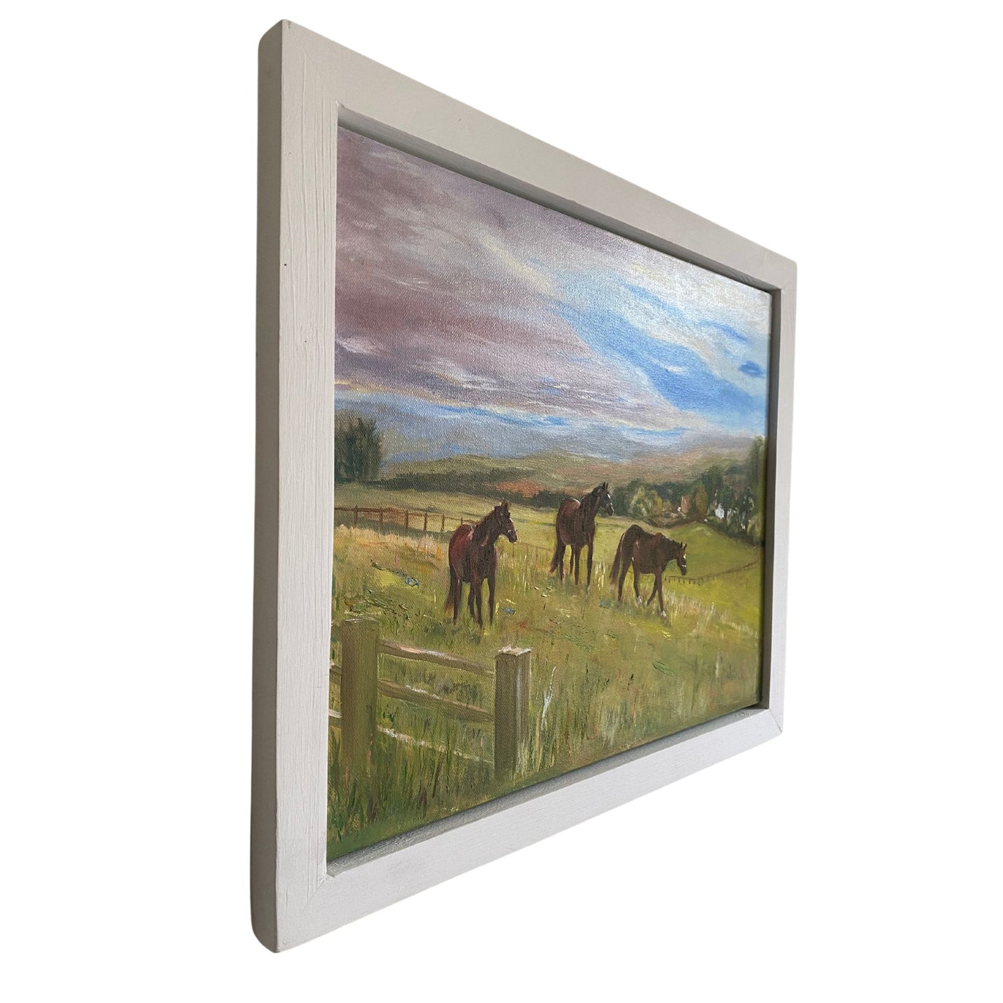 Horse Trio, Wilmcote - Original oil painting - lorrainefield