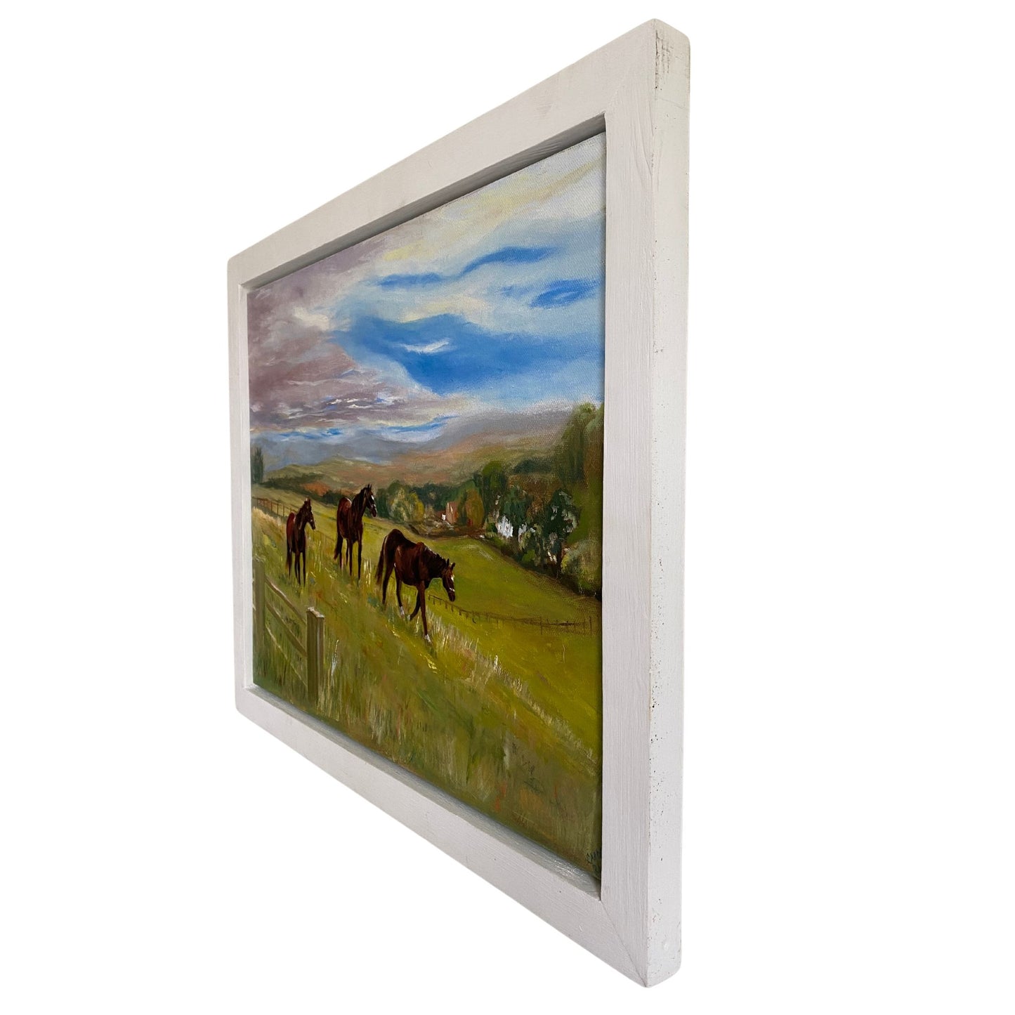 Horse Trio, Wilmcote - Original oil painting - lorrainefield