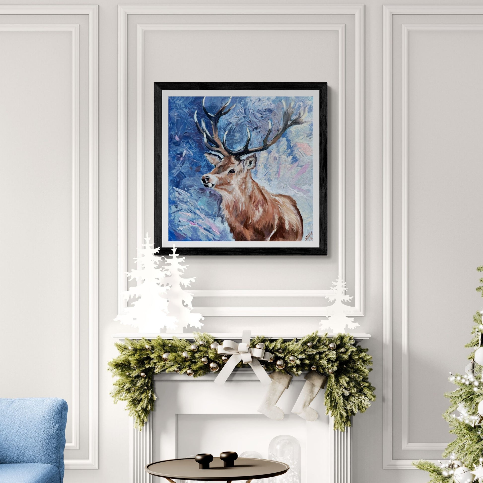 Majestic Resolve The Stag Reimagined Stag Art Print