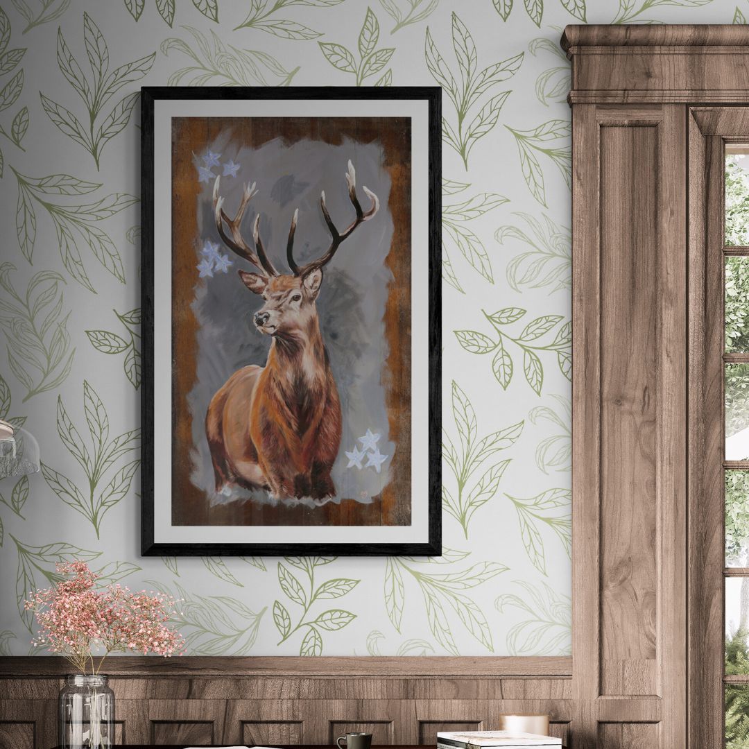 Tall stag print