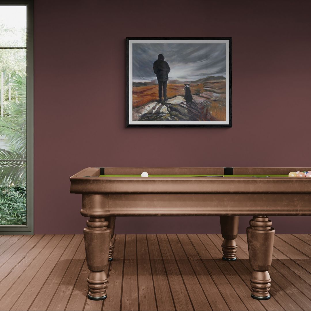 Man and Border Collie - Fine Art Print - lorrainefield