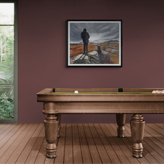 Man and Border Collie - Fine Art Print