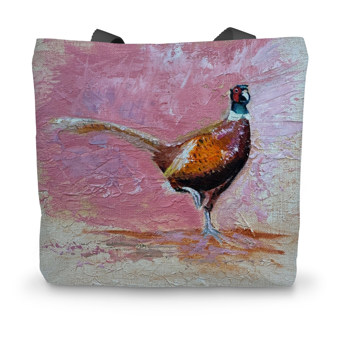 Pheasant tote bag from original pheasant print by Lorraine Field art