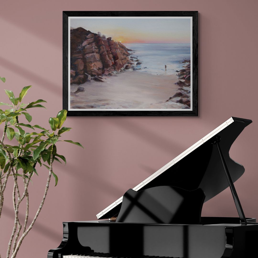 Sunrise Swim - Porthgwarra Fine Art Print - lorrainefield