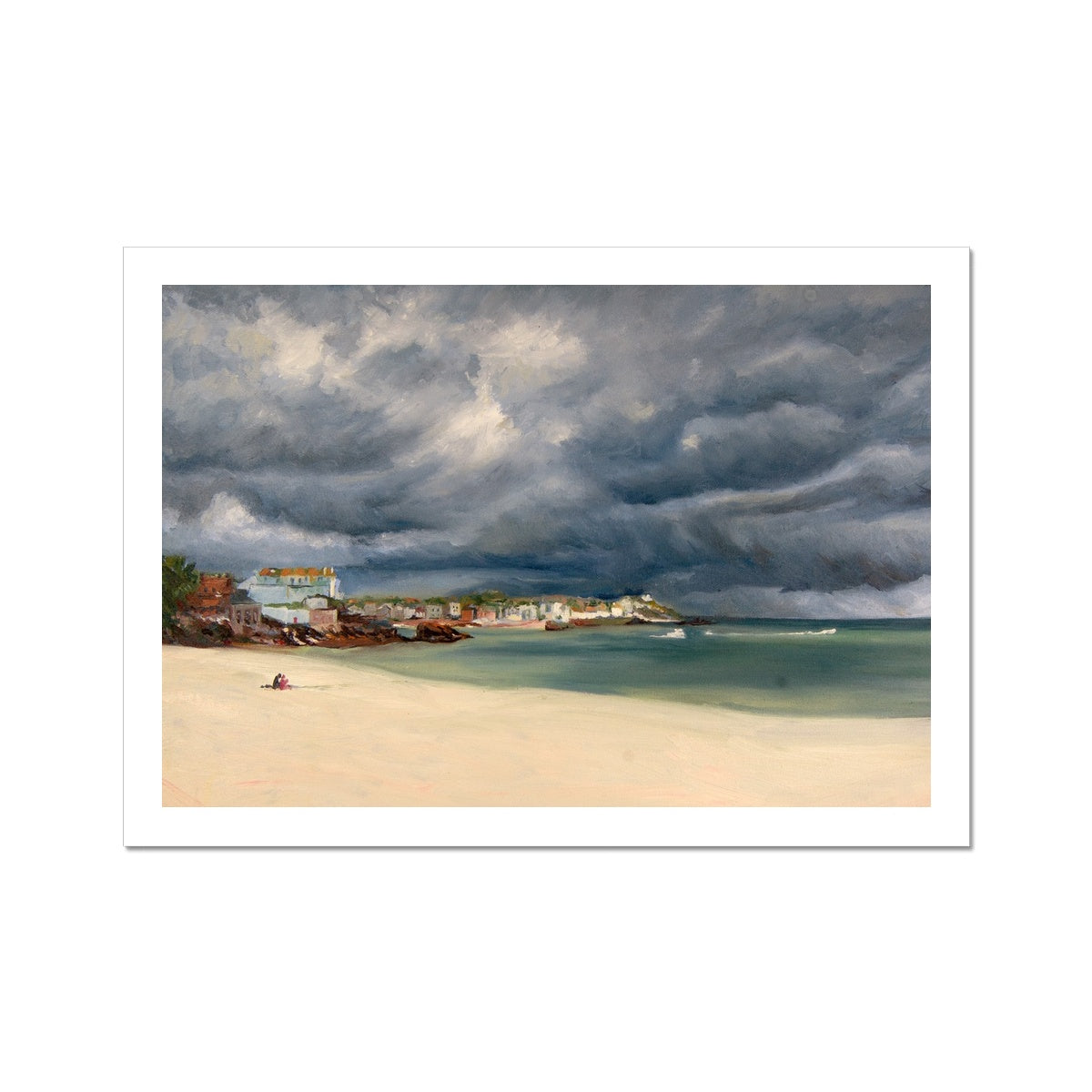 Porthminster Beach in St Ives, Cornwall Unframed art print - lorrainefield