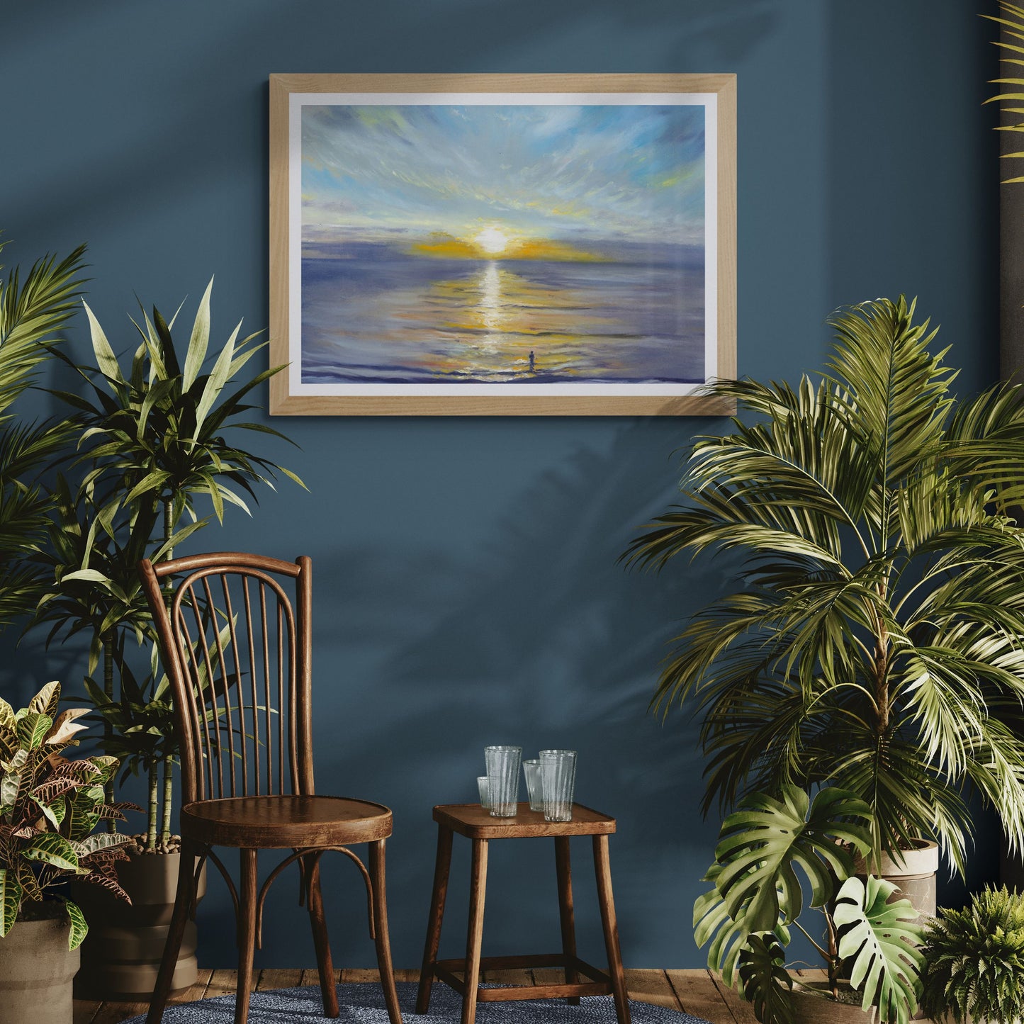 Salute to the Sun Sea Swim Penzance - Fine Art Print