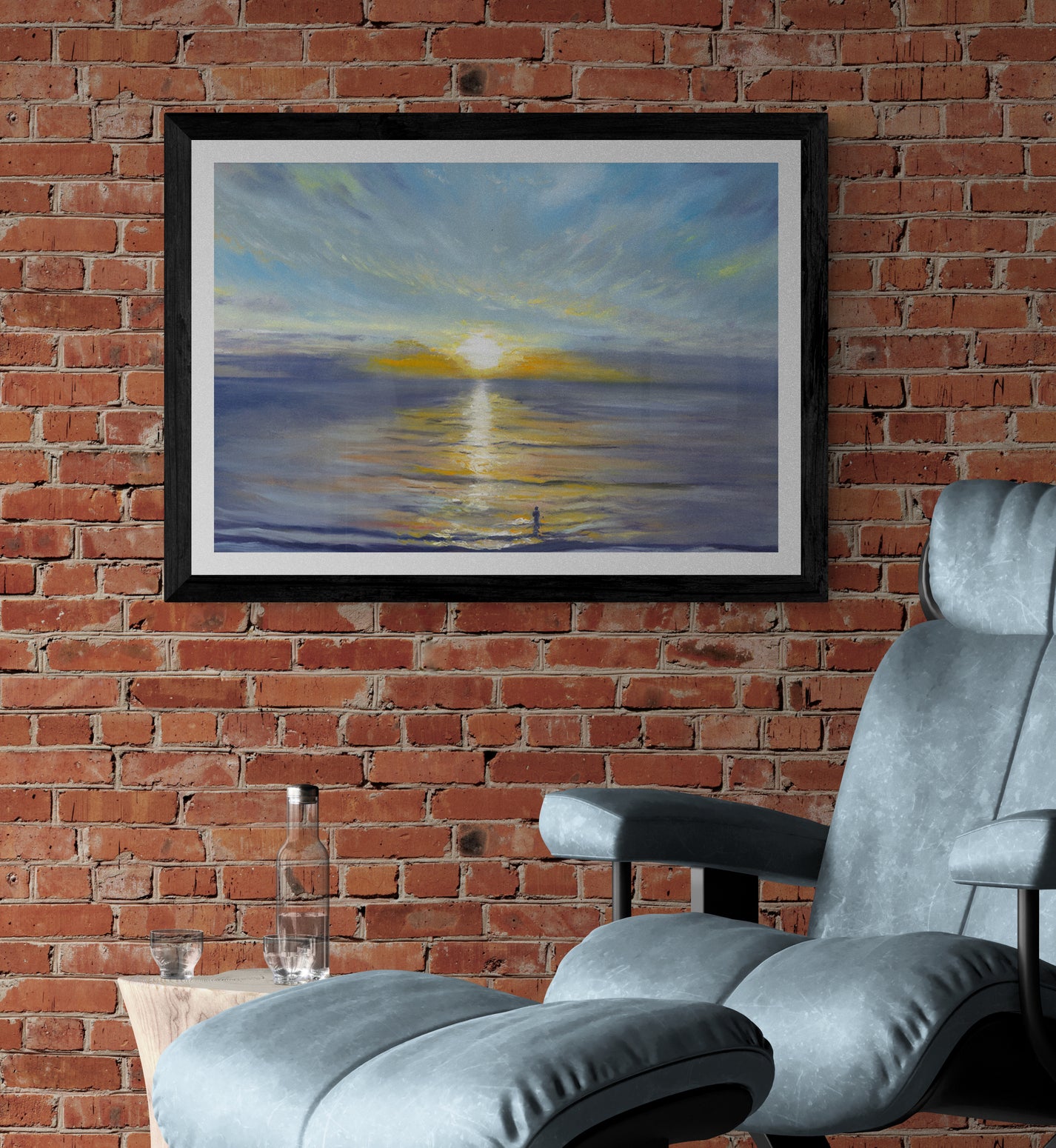 Salute to the Sun Sea Swim Penzance - Fine Art Print - lorrainefield