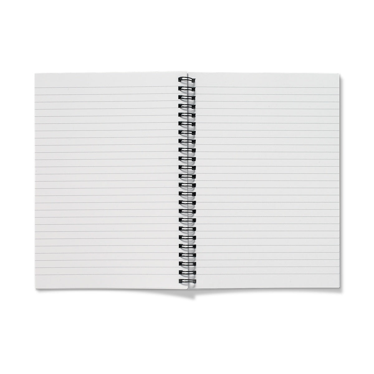 Spiral bound lined notebook 