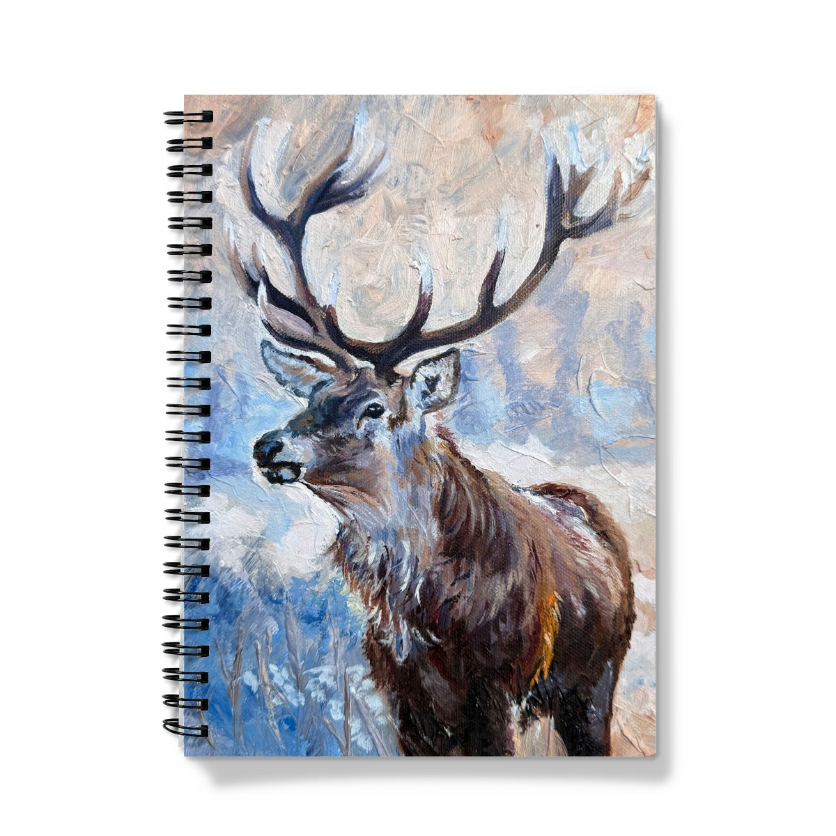 Spiral bound stag notebook