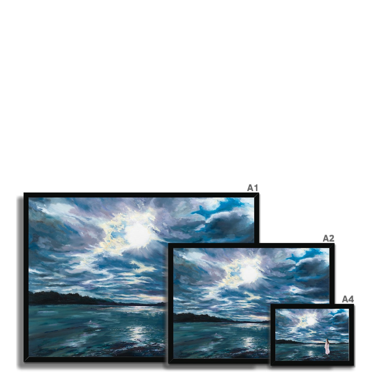 Frame option Sizes for Lorraine Field Art Prints