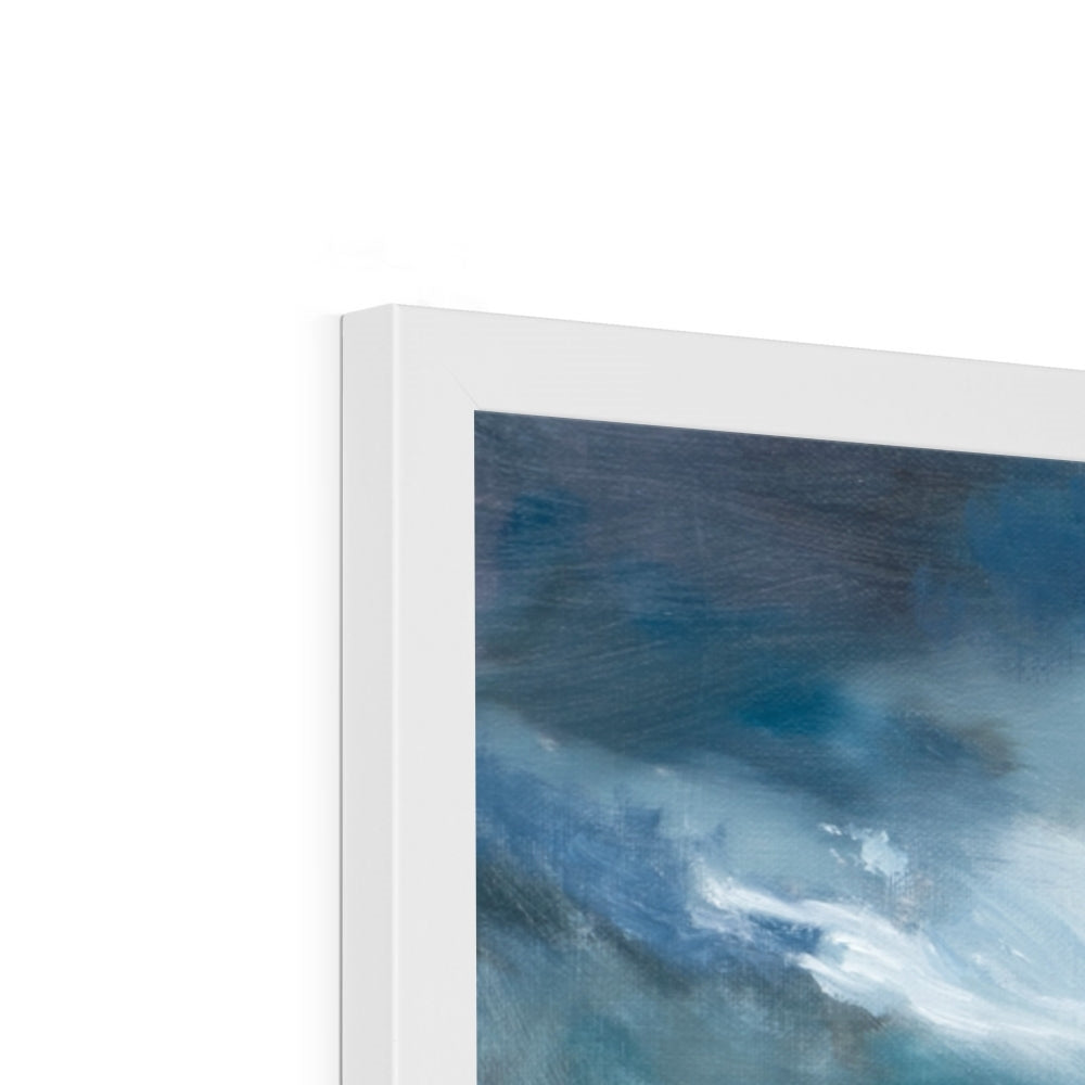 Fine art print of The Power of Mother Nature in a crisp white frame for a clean, modern look.