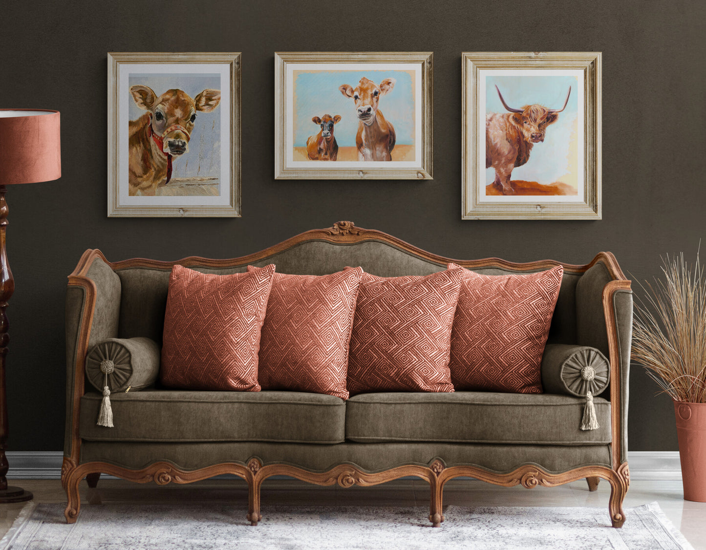 Highland Cow Framed Print - lorrainefield