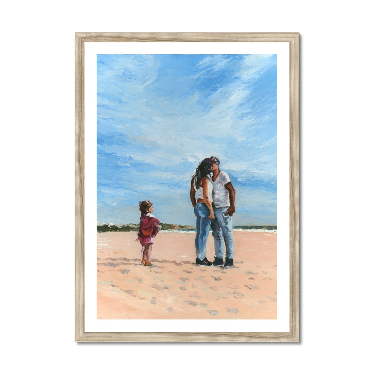 Love at the beach Mama Fine Art Print - lorrainefield