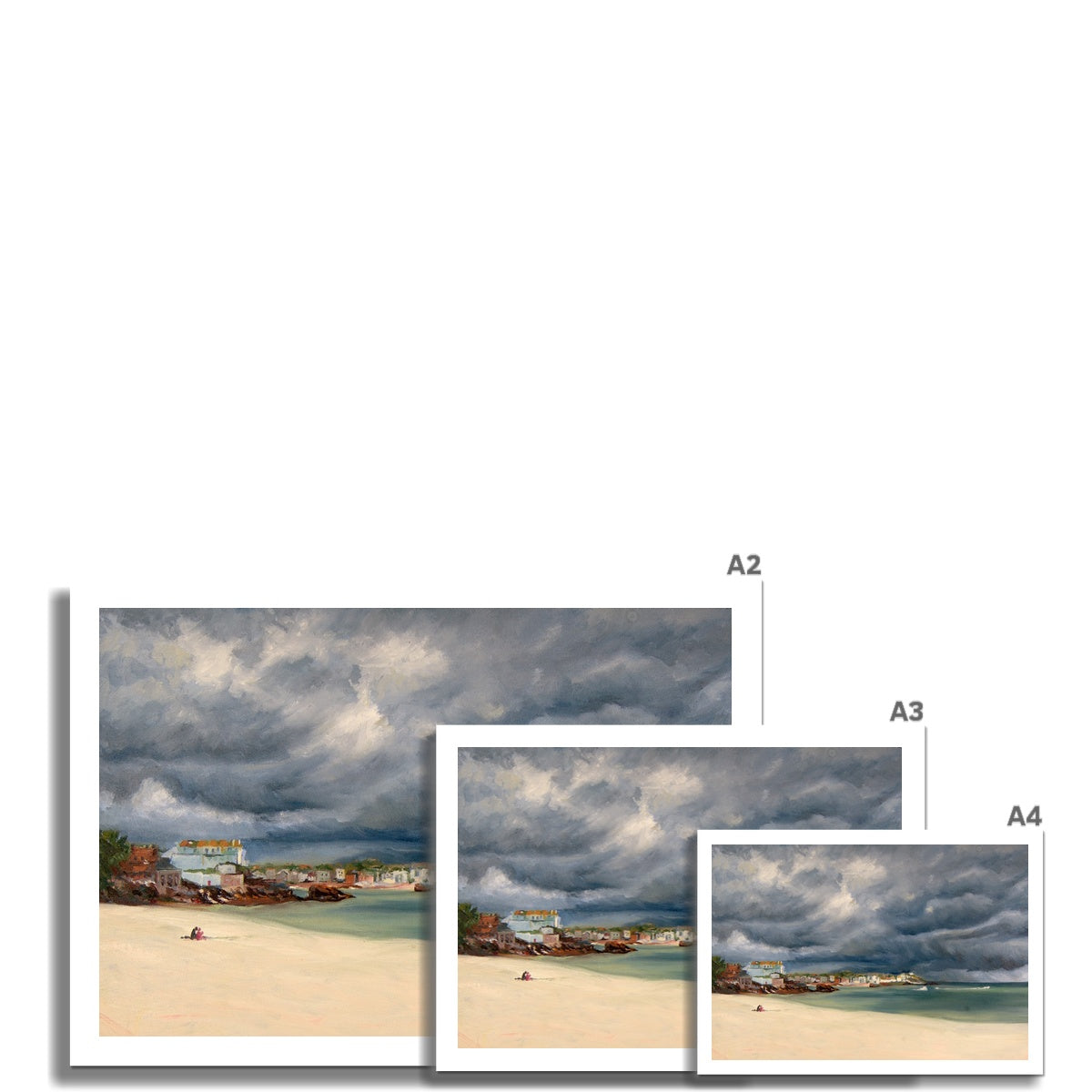 Porthminster Beach Picnic Fine Art Print Sizes