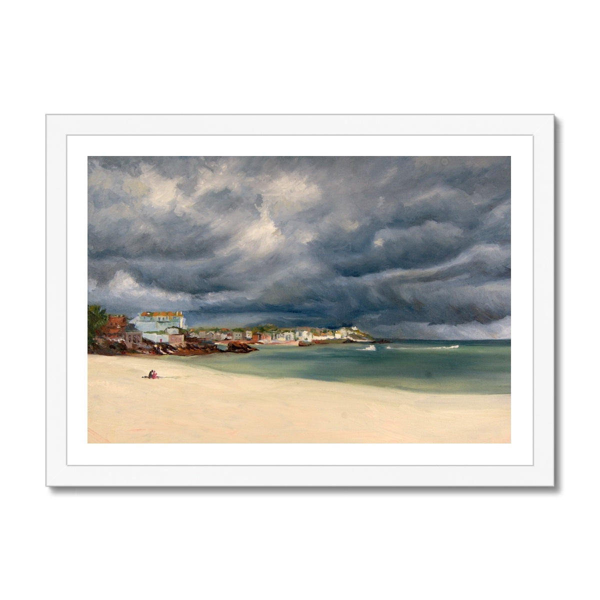 Porthminster Beach Picnic Fine Art Print - lorrainefield